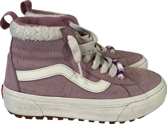 Vans Women’s Purple MTE Suede Sherpa Trim Hi Top Sneakers - 5