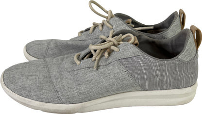 Toms Women’s Gray Cabrillo Drizzle Lace Up Casual Sneakers - 10