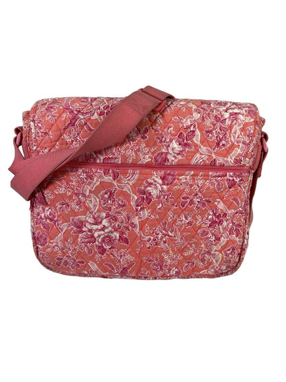 Vera Bradley Pink Hope Toile Quilted Messenger Bag