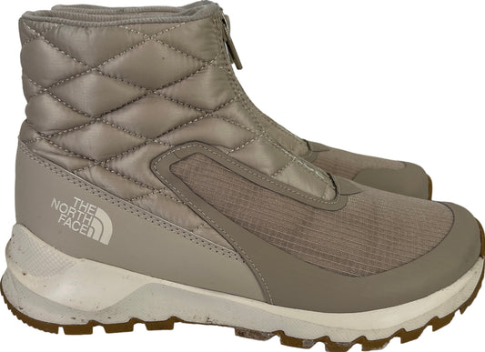 The North Face Women's Beige/Tan Thermoball Progressive Zip Winter Boots - 7