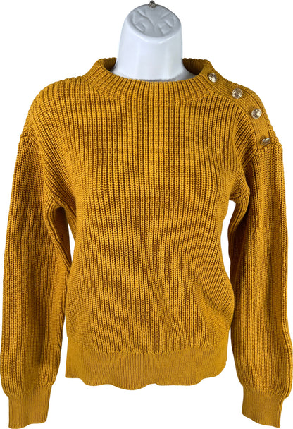 NEW Ann Taylor Women’s Yellow Long Sleeve Mock Neck Sweater - XS