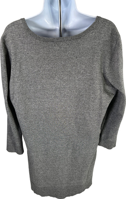 NEW Cyrus Women’s Charcoal 3/4 Sleeve Thin Knit Sweater - L