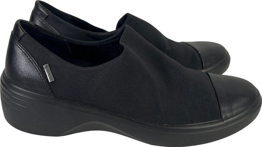 Ecco Women’s Black Stretch Soft 7 GTX Slip On Comfort Shoes - 7