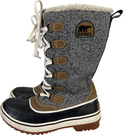 Sorel Women’s Gray Tivoli High Sherpa Lined Waterproof Winter Boots - 7