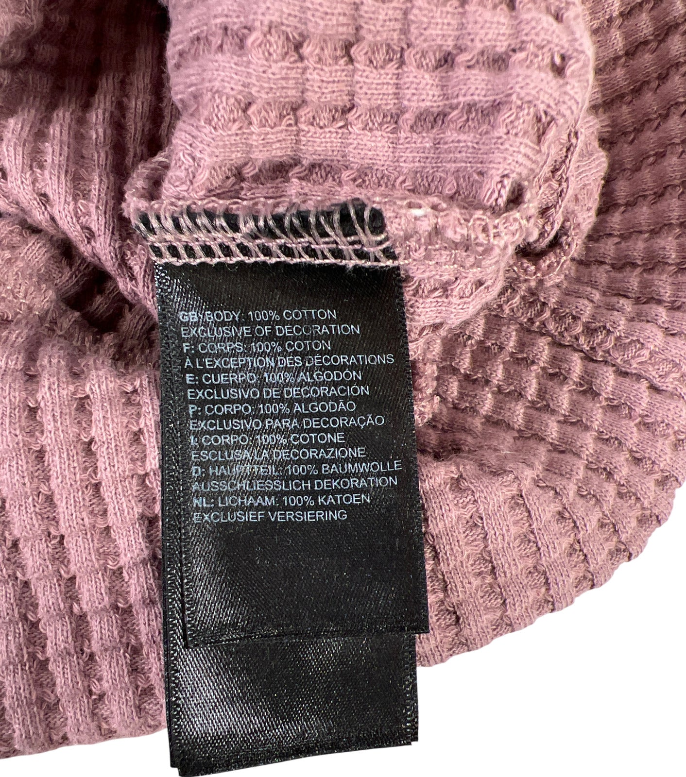 The North Face Women’s Pink Mock Neck Chabot Waffle Knit Sweater - M