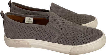 Tommy Bahama Women’s Gray Faux Suede Perforated Sneakers Shoes - 7.5