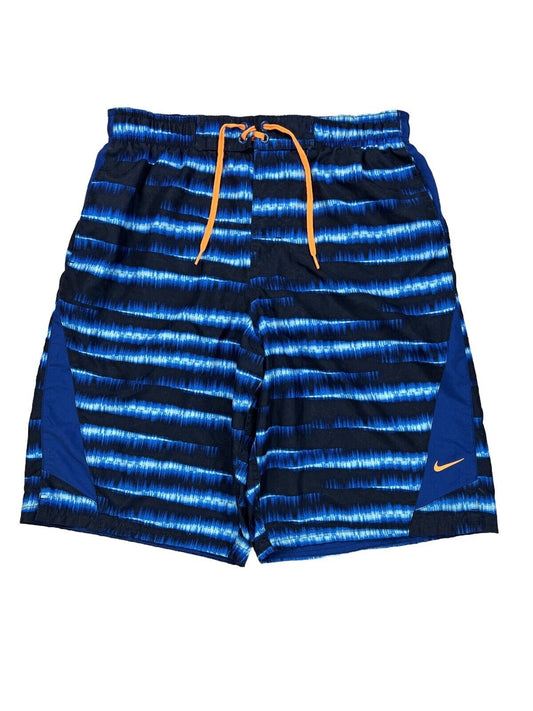 Nike Men's Blue Mesh Lined Swim Trunks Shorts - S