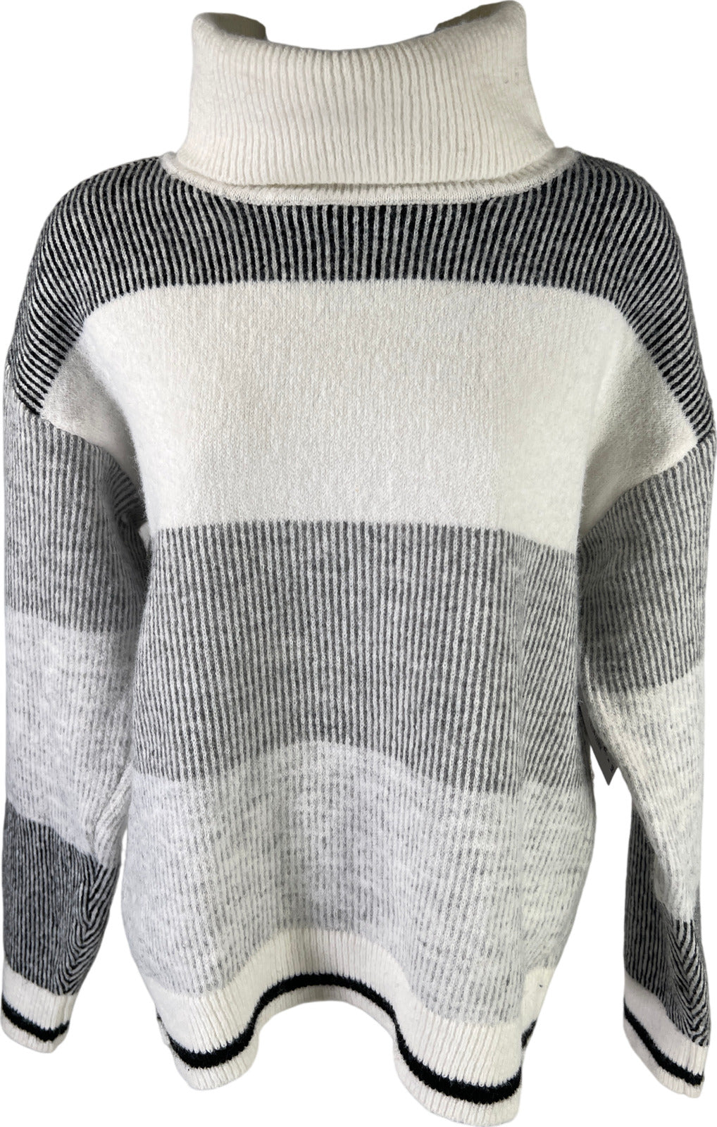 NEW Liz Claiborne Women’s White Turtleneck Wool Blend Sweater - M