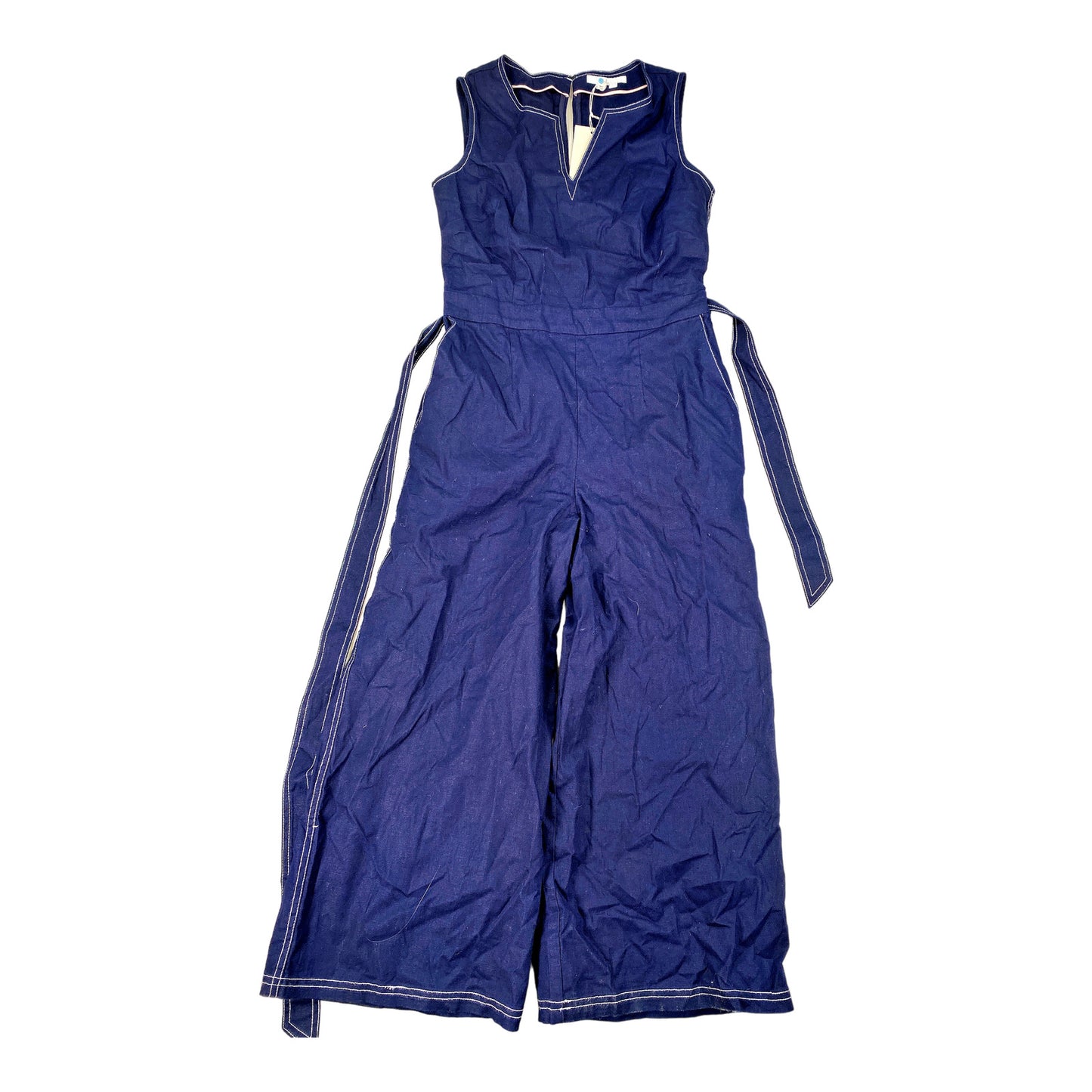 NEW Boden Women’s Blue Sleeveless Wide Leg Ankle Jumpsuit - 2