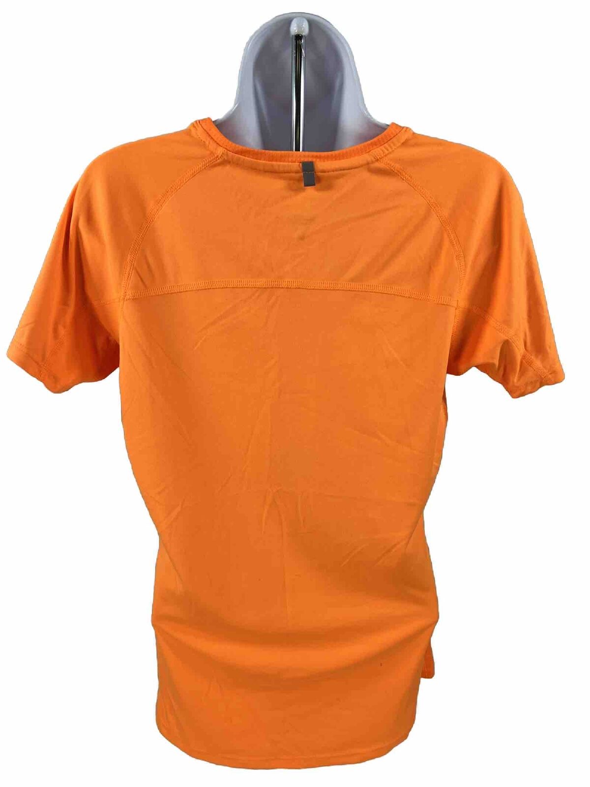 Nike Women's Orange Miler Short Sleeve Running Athletic Shirt - M