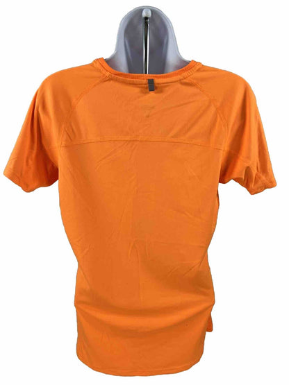 Nike Women's Orange Miler Short Sleeve Running Athletic Shirt - M