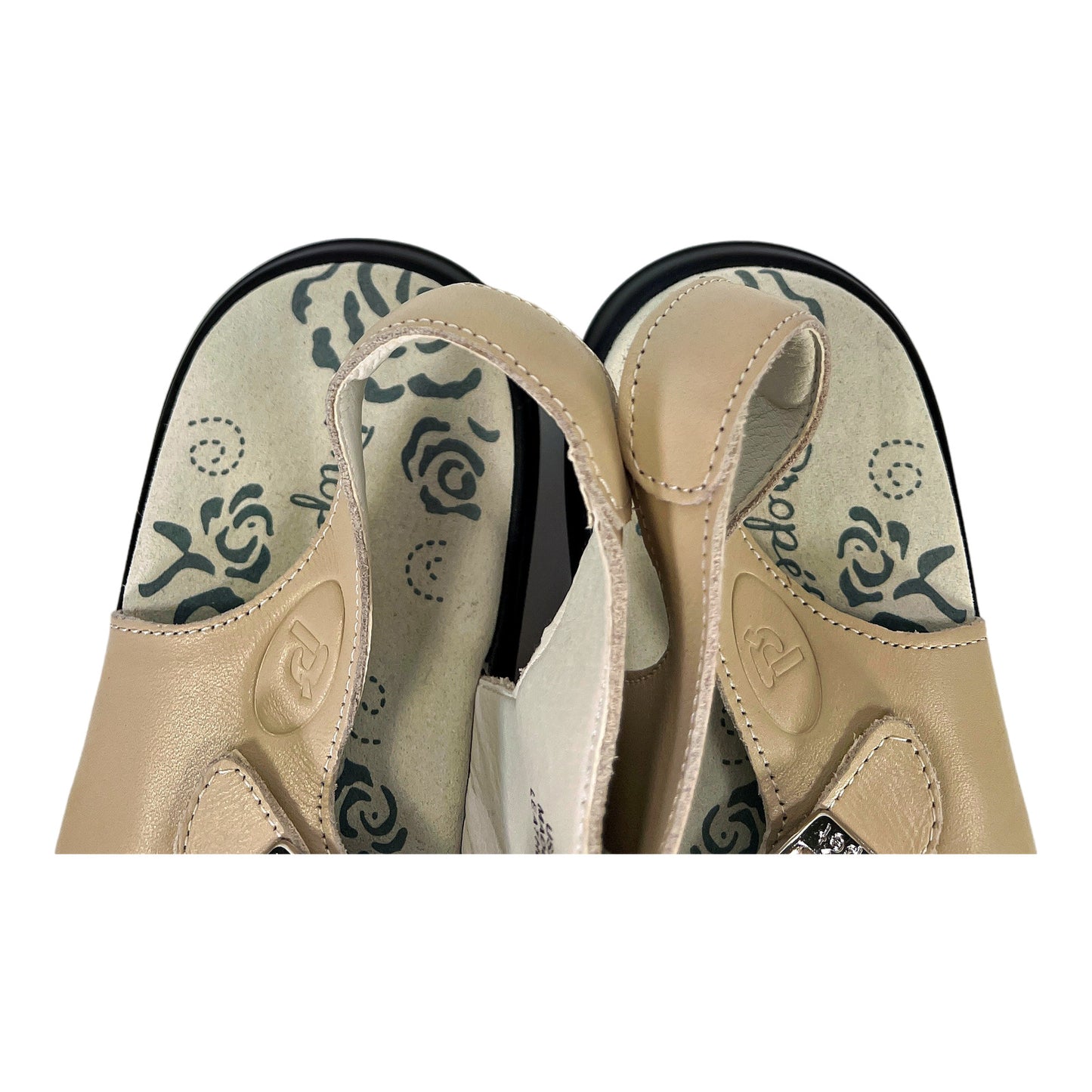 Proper Women’s Ivory/Bone Leather Slingback Sandals - 11 X2E