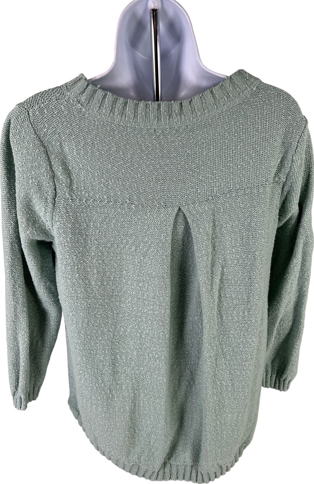 J. Jill Women’s Mint Green 3/4 Sleeve Textured Knit Sweater - S