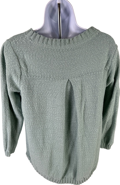 J. Jill Women’s Mint Green 3/4 Sleeve Textured Knit Sweater - S