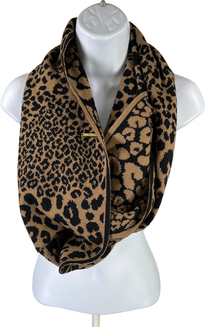 Michael Kors Women’s Brown Animal Print Infinity Scarf - One Size