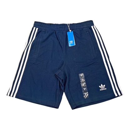 NEW adidas Men’s Navy Blue Originals 3-Stripe Sweat Shorts - L