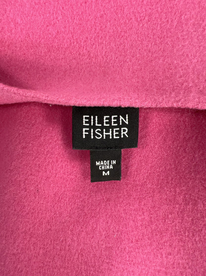 Eileen Fisher Women’s Pink Wool & Cashmere Blend Sweater Jacket - M