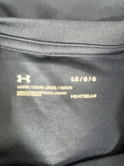 Under Armour Men's Navy Blue HeatGear Athletic Shirt - L