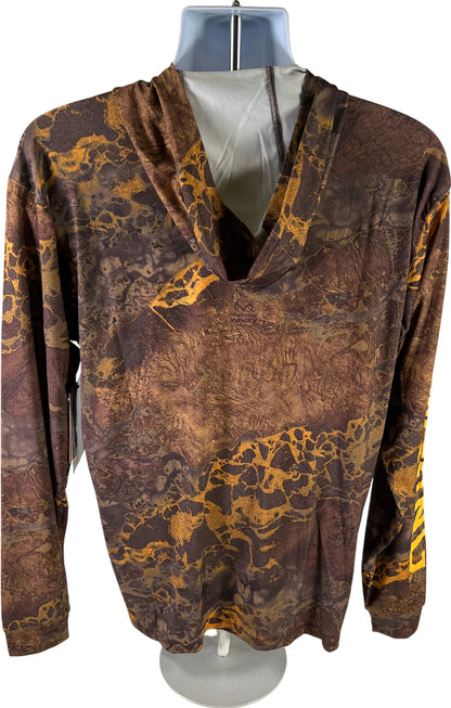 NEW Browning Men’s Brown Camouflage Pullover Tech UPF 50+ Hoodie - L