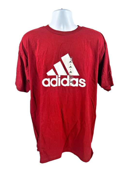 NEW adidas Men’s Red Graphic Short Sleeve T-Shirt - L
