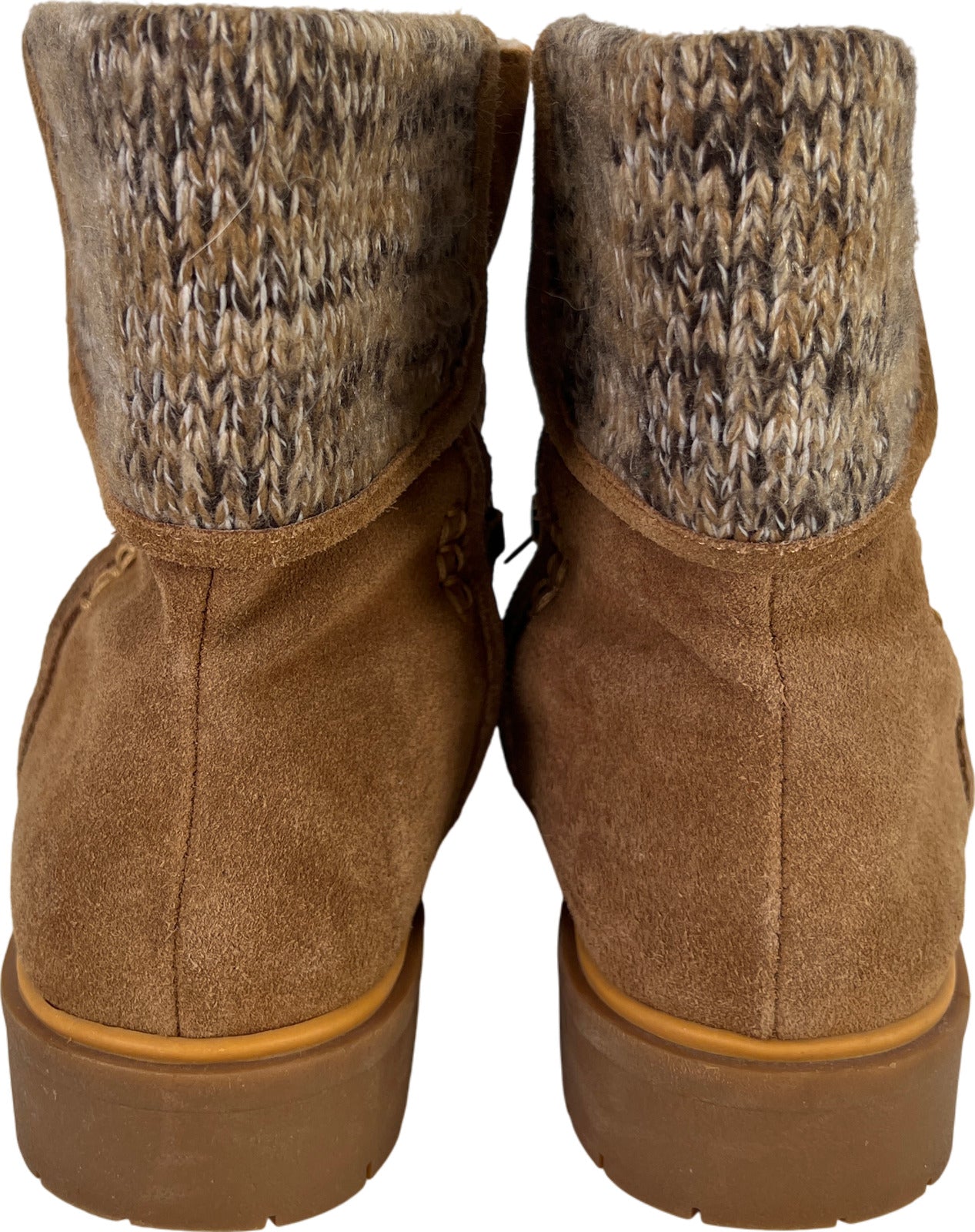 Baretraps Women’s Beige Suede Lace Up Sharleen Winter Boots - 9.5