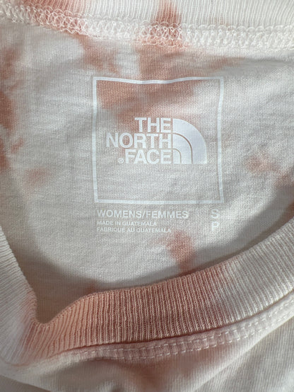 The North Face Women’s White/Pink Tie Dye Short Sleeve T-Shirt - S