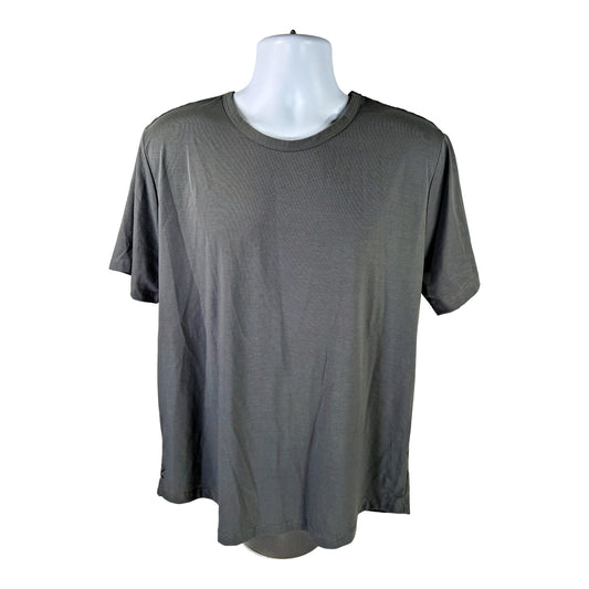 Cuts Men’s Gray Short Sleeve Curve Hem Crewneck T-Shirt - XL