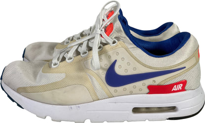 Nike Men’s White Air Max Zero Ultramarine Lace Up Athletic Sneakers - 15