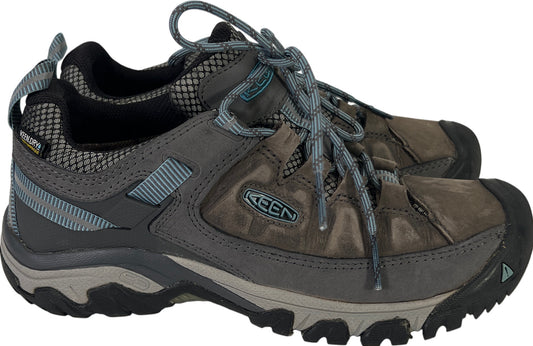 Keen Women’s Gray Targhee III Waterproof Lace Up Hiking Shoes - 8