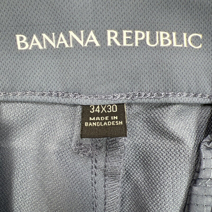 Banana Republic Men's Blue Polyester Tech Pants - 34x30