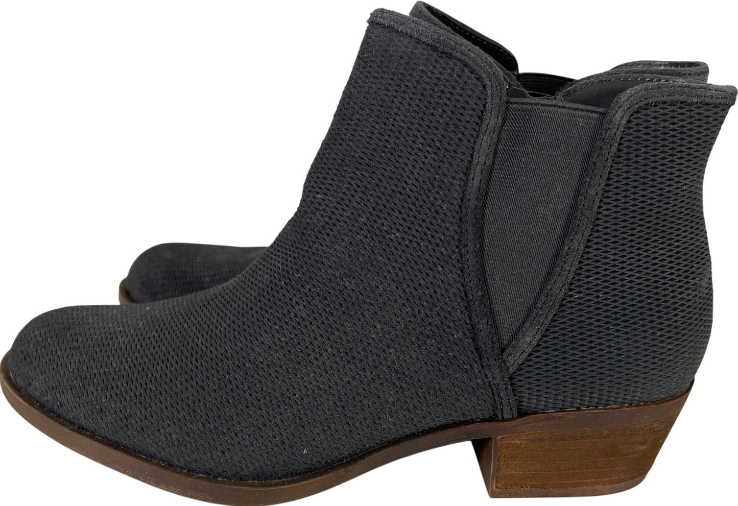 NEW Kensie Women’s Gray Fabric Gerona Block Heel Booties - 8.5