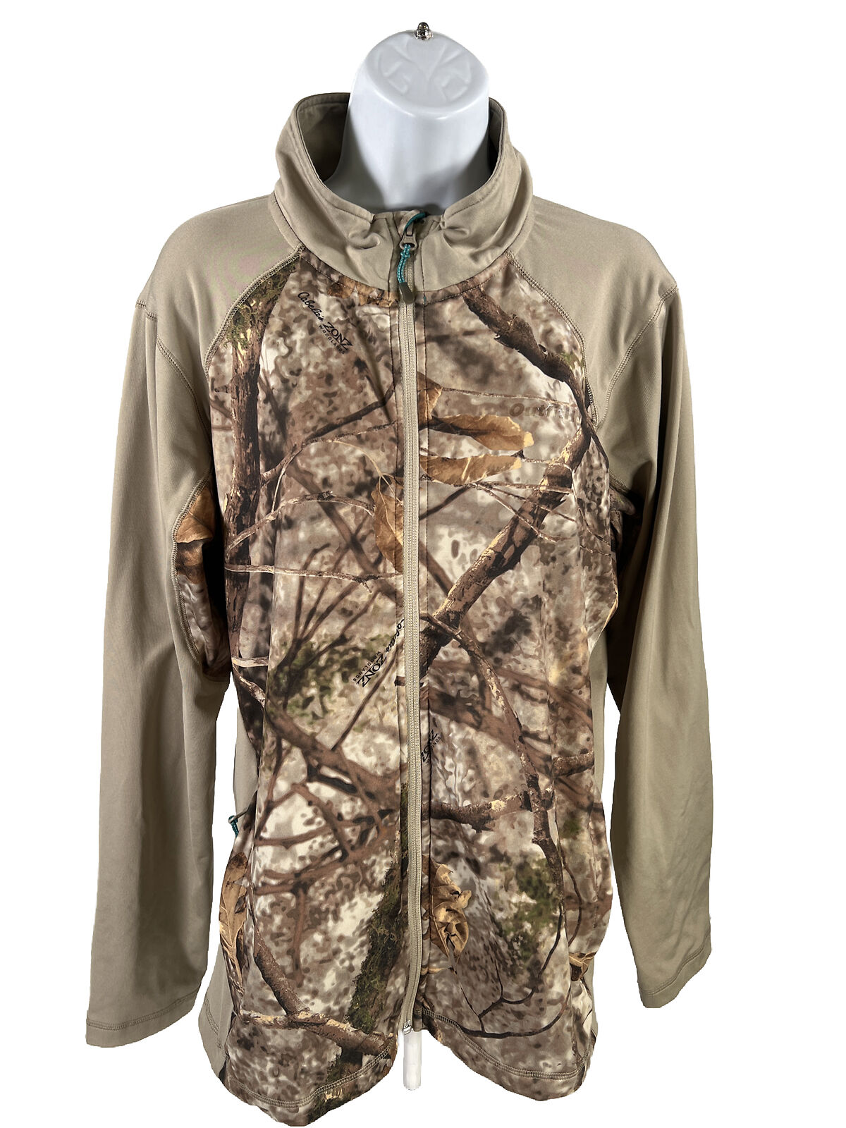 Cabela's Women's Green Camouflage Full Zip Performance Jacket - L