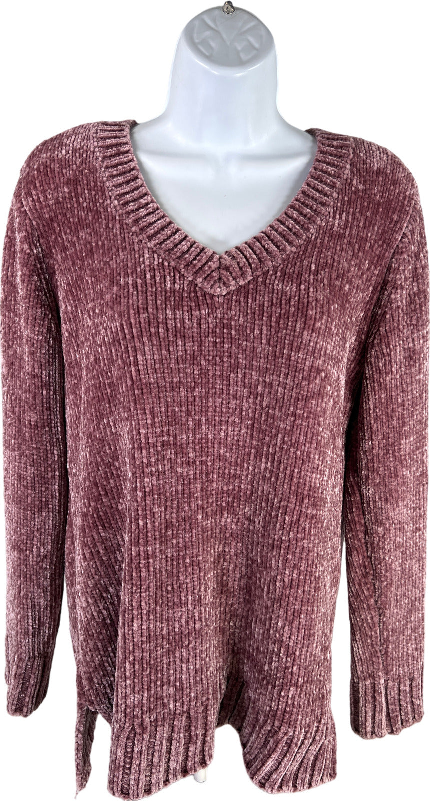 Orvis Women’s Pink Long Sleeve Chenille Soft Pullover Sweater - S