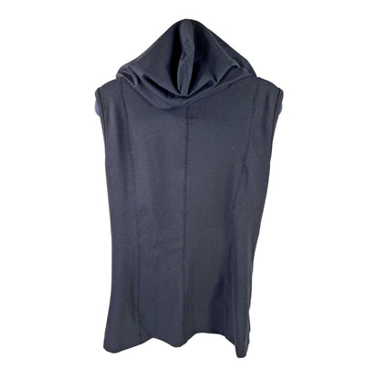 Cabi Women’s Black Sleeveless Full Zip Hooded Vest - M