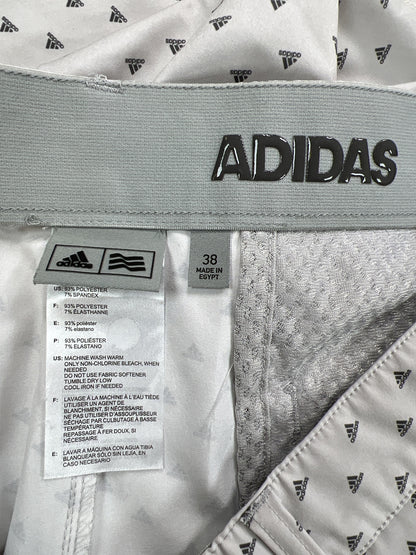 Adidas Men’s Gray Logo Print Golf Shorts - 38