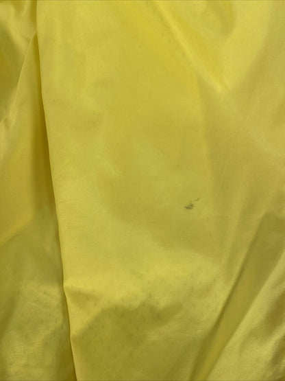 Nike Women's Yellow Vintage Full Zip Windbreaker Warm Up Jacket - M