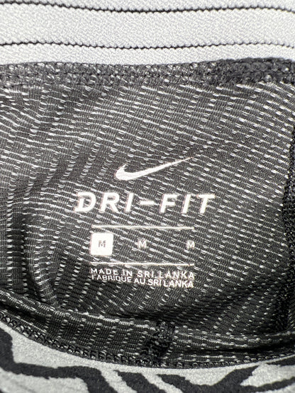 Nike Pro Men’s Black/Gray Dri-Fit Fitted Compression Tights - M