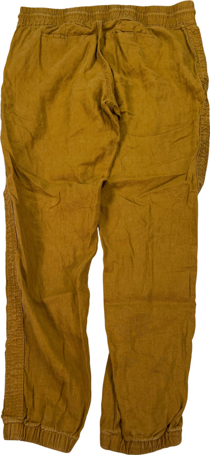 Athleta Women’s Brown Cargo Linen Jogger Pants - 16T Tall