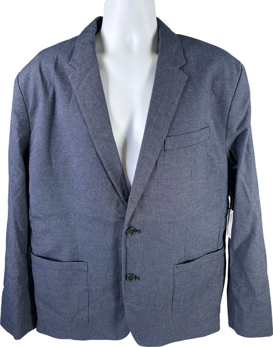 NEW Old Navy Men’s Navy Blue 2-Button Cotton Blend Blazer - XL