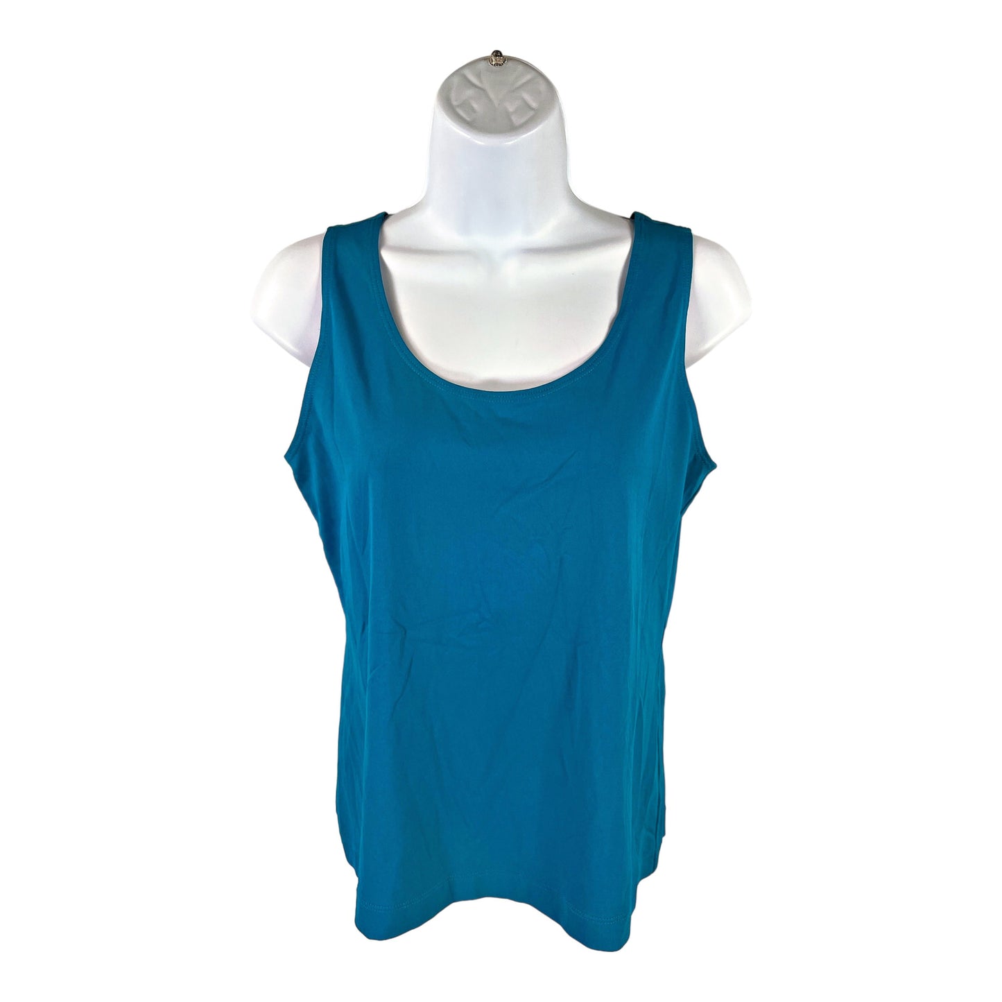 Chico’s Women’s Blue Sleeveless Stretch Nylon Tank Top - 1/US M