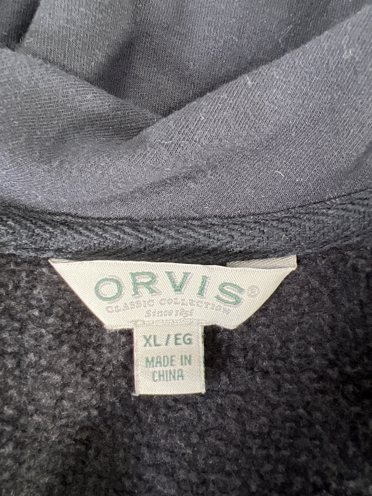 Orvis Women’s Black Fleece Lined V-Neck Shirt - XL