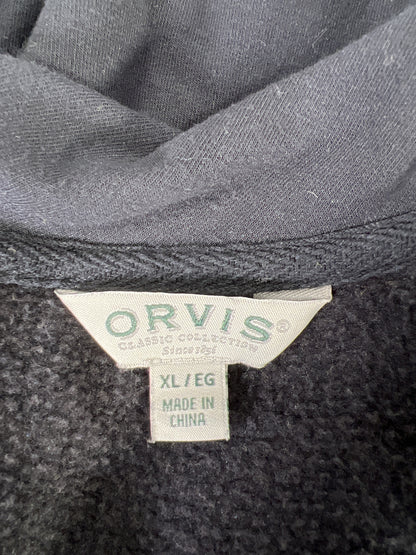 Orvis Women’s Black Fleece Lined V-Neck Shirt - XL