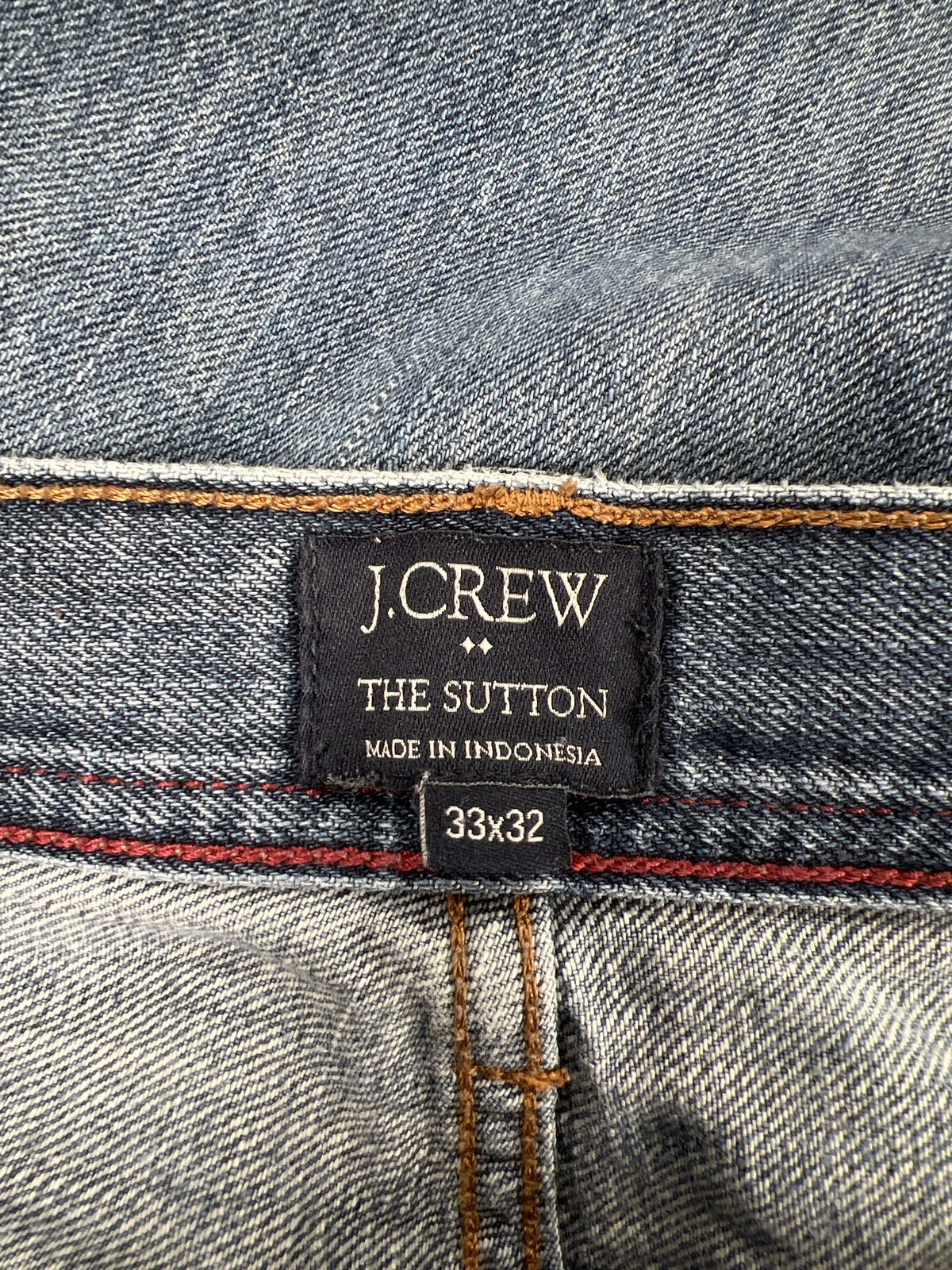 J.Crew Men’s Medium Wash The Sutton Denim Jeans - 33x32