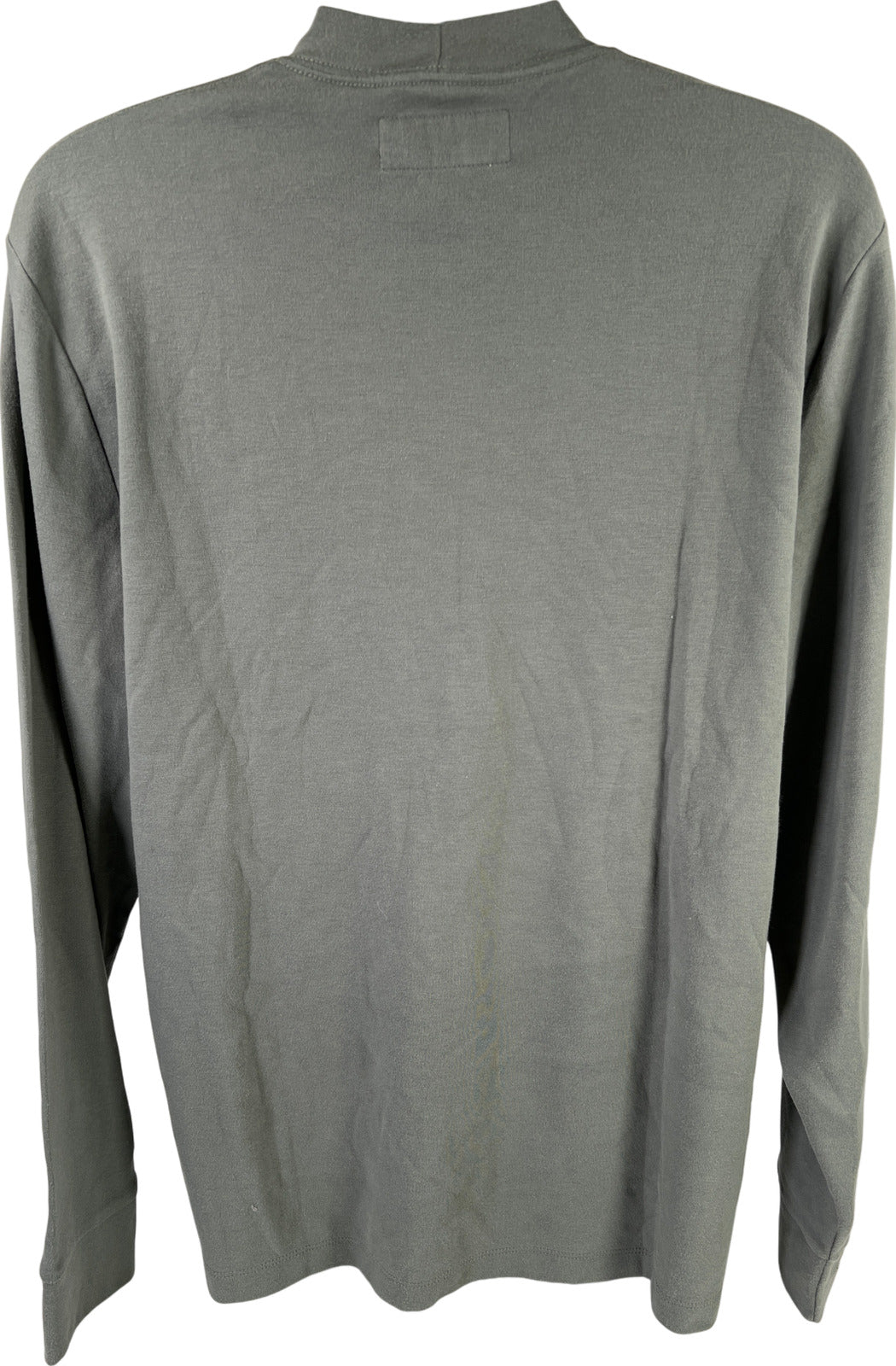 NEW Abercrombie & Fitch Men’s Green Mock Neck Soft A&F Long Sleeve Tee - XXL