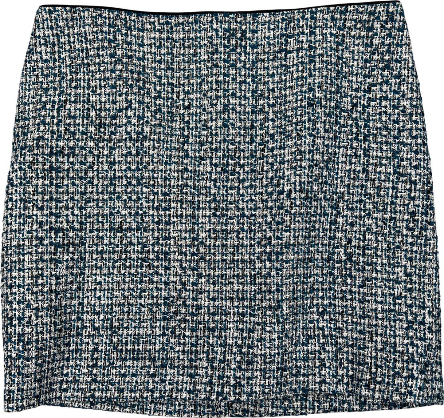 White House Black Market Women’s Blue Twill Straight Skirt - 10