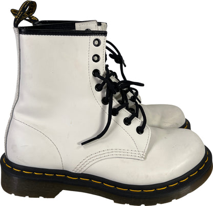 Dr. Martens Women’s White Smooth Leather 1460 Boots - 8