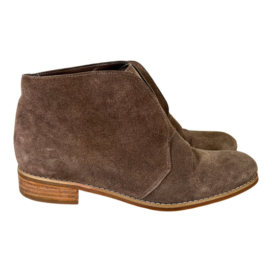 Blondo Women’s Taupe Suede Verona Waterproof Slip On Ankle Booties - 10