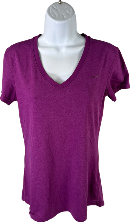 Nike Women’s Purple Short Sleeve Dri-Fit Athletic Shirt - S