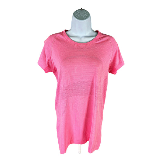 Lululemon Woen’s Pink Short Sleeve Swiftly Tee Athletic Shirt - 10