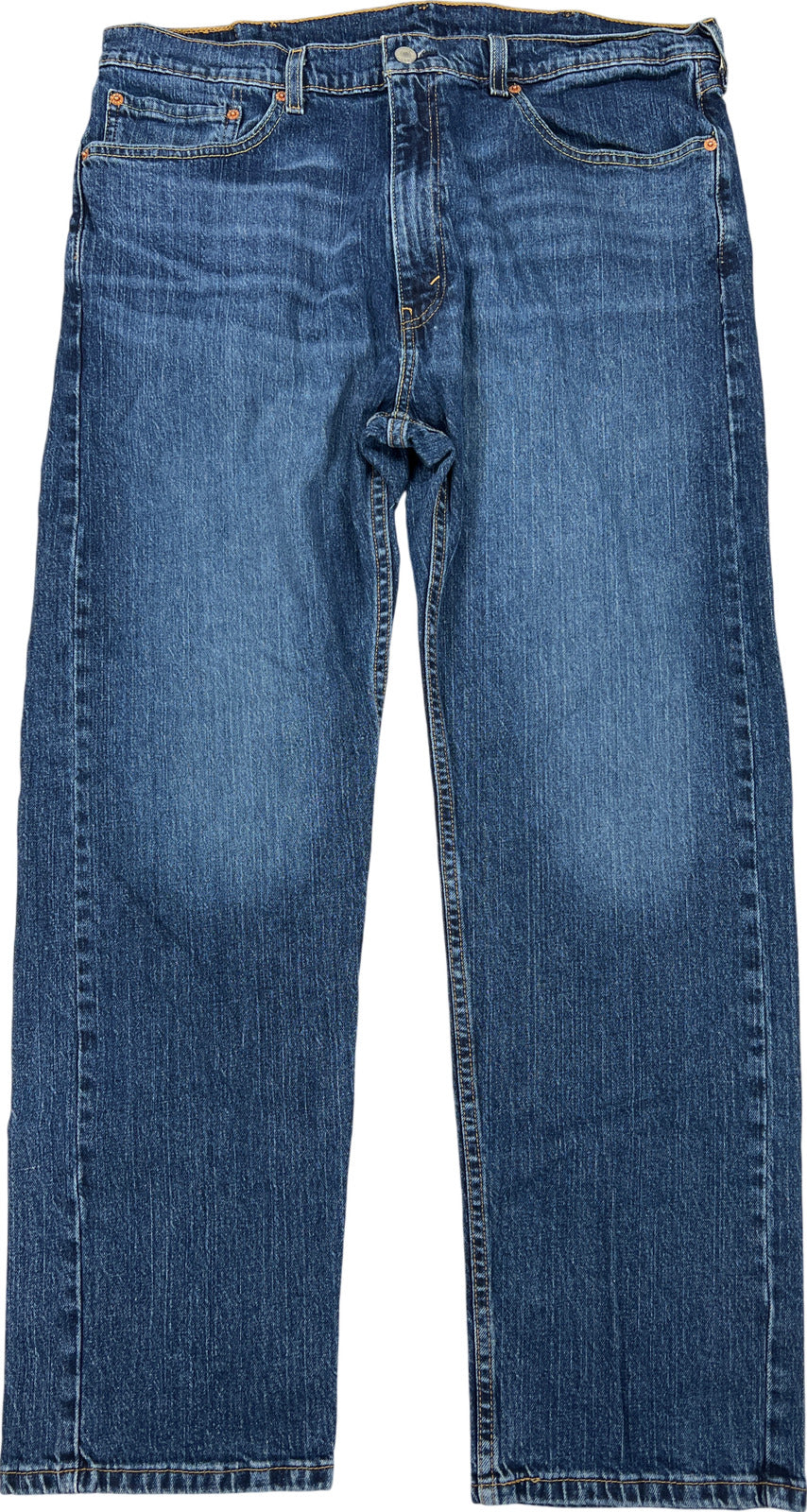 Levis Men’s Medium Wash 505 Regular Straight Denim Jeans - 38x30